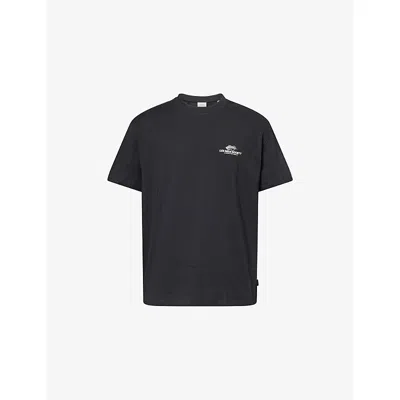 Les Deux Mens Tap Shoe Black Exhibition Brand-print Cotton T-shirt Xxl