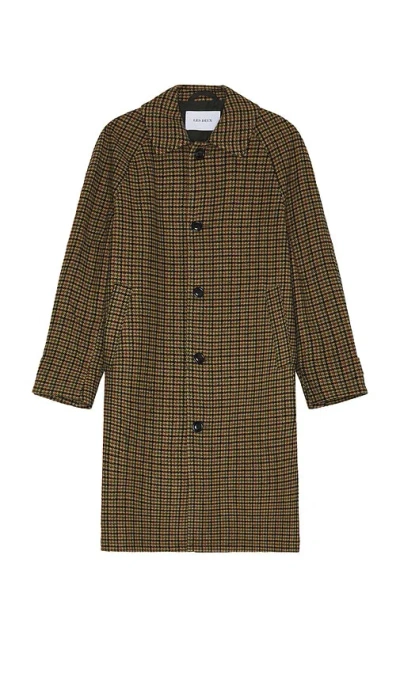 LES DEUX MICHAEL HOUNDSTOOTH WOOL COAT