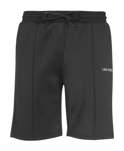 Les Deux Micro Label Sports Shorts In Black