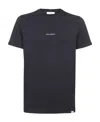 Les Deux Navy Blue Crew Neck T-shirt In Black