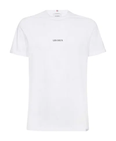 Les Deux Micro-standard Round-neck T-shirt In White