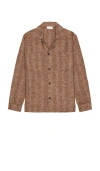 Les Deux Milian Regular Fit Wool Shirt Jacket In Brown