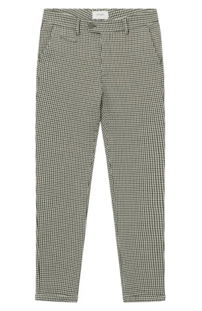 Les Deux Moco Houndstooth Suit Pants In Light Desert Sand/black