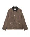 Les Deux Montana Aop Cotton Jacket In Brown