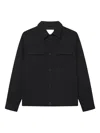 Les Deux Nash Twill Shirt Jacket In Black