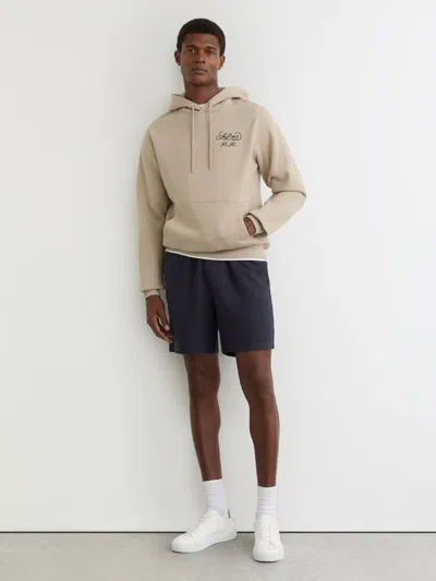 Les Deux Navy Blue  Linen-cotton Shorts