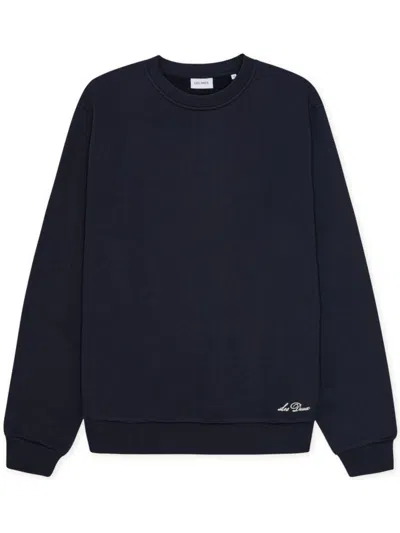 Les Deux Essential Organic Cotton Sweater For Men In Blue