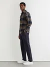 Les Deux Navy  Drawstring Trousers In Blue