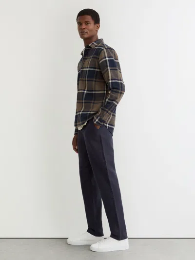 Les Deux Navy  Drawstring Trousers In Blue