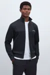 Les Deux Navy  Zip-through Track Jacket In Navy