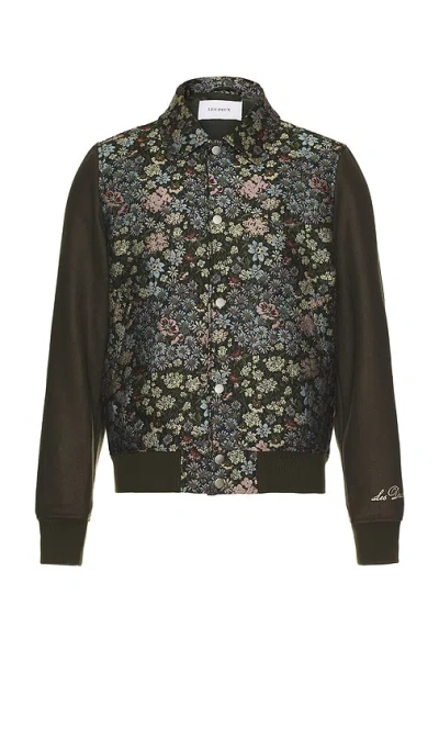 Les Deux Noah Varsity Jacket In Black