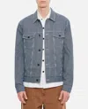 Les Deux Nolan Stripe Jacket In Sky Blue
