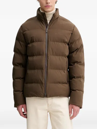 Les Deux Noor Zip-up Jacket In Brown