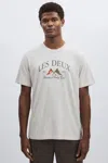 Les Deux Oatmeal Organic-cotton Ivy League T-shirt