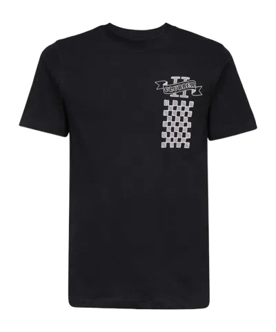 Les Deux Open-necked Black Shirt