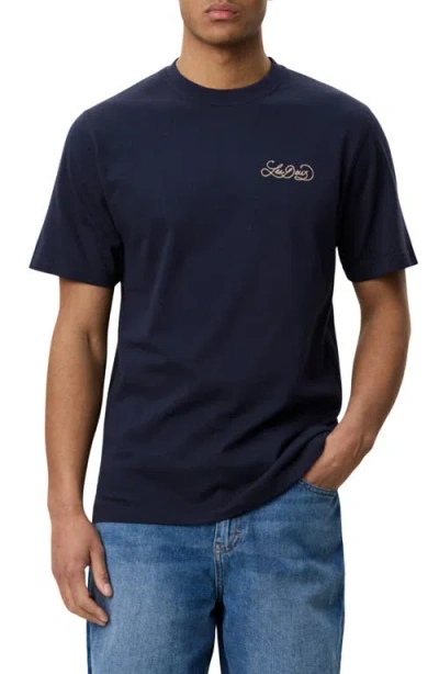 Les Deux Orchard Graphic Tee In Blue