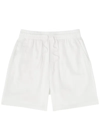 Les Deux Otto Linen-blend Shorts In Ecru