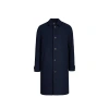 Les Deux Buttoned Coat In Blue