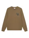 Les Deux Patch Brady Sweatshirt In Brown