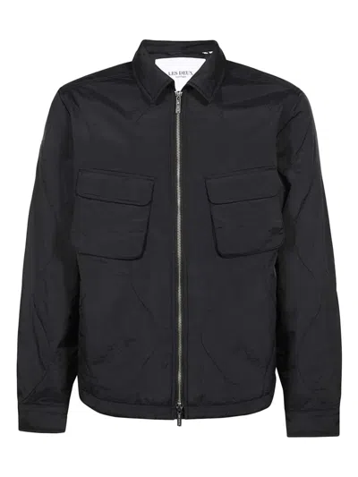 Les Deux Patch-pockets Shirt Jacket In Black