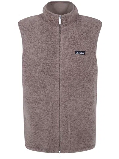 Les Deux Teddy Fleece-texture Gilet In Pink