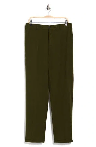 Les Deux Pino Cotton & Linen Pants In Green