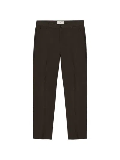 Les Deux Pressed-crease Tailored Trousers In Brown
