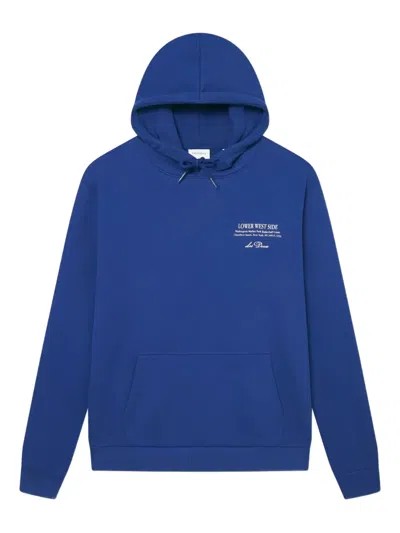 Les Deux Printed Hoodie In Blue