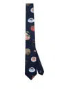 Les Deux Printed Table Tie In Blue