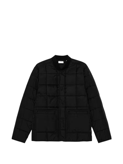 Les Deux Quilted-finish Jacket In Black
