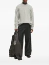 Les Deux Raglan-sleeve Wool Sweater In Gray