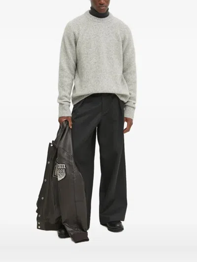 Les Deux Raglan-sleeve Wool Sweater In Gray