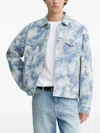 Les Deux Rally Cloud Denim Jacket In Blue