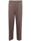 Les Deux "randall Houndstooth" Suit Pants In Brown
