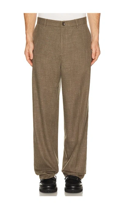 Les Deux Randall Melange Suit Pants In Brown