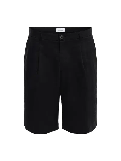 Les Deux Randall Pleated Twill Suiting Shorts