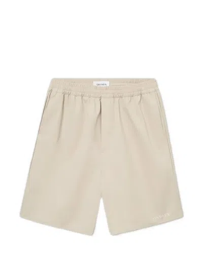 Les Deux Raphael Logo Shorts In Neutral