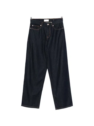 Les Deux Roi Buttoned Jeans In Blue