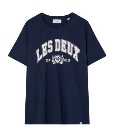 Les Deux Round-necked T-shirt In Black