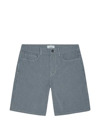 Les Deux Ryder Striped Shorts In Blue