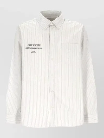 Les Deux Shirt Button Down Collar Chest Pocket In White