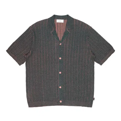 Les Deux Shirt Man  Evan Knitted In Metallic