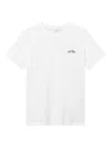Les Deux Crew Logo-embroidered Jersey T-shirt In White