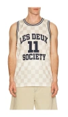 Les Deux Silas Mesh Tank Top In Multi