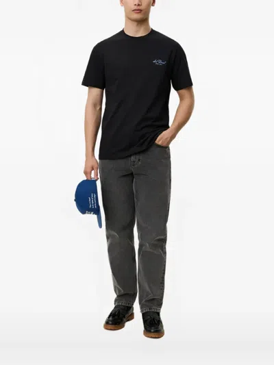 Les Deux Skyline Brady T-shirt In Black