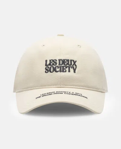 Les Deux Society Dad Cap In White