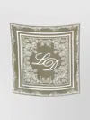Les Deux Square Paisley Patterned Scarf Border Design In Neutral