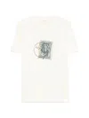 Les Deux Stamp-print T-shirt In White