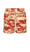 Les Deux Stan Ruins Aop Shorts 2.0 In Bossa Nova & Summer Melon