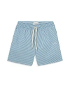 LES DEUX STAN SEERSUCKER STRIPE REGULAR FIT 5.9 SWIM TRUNKS